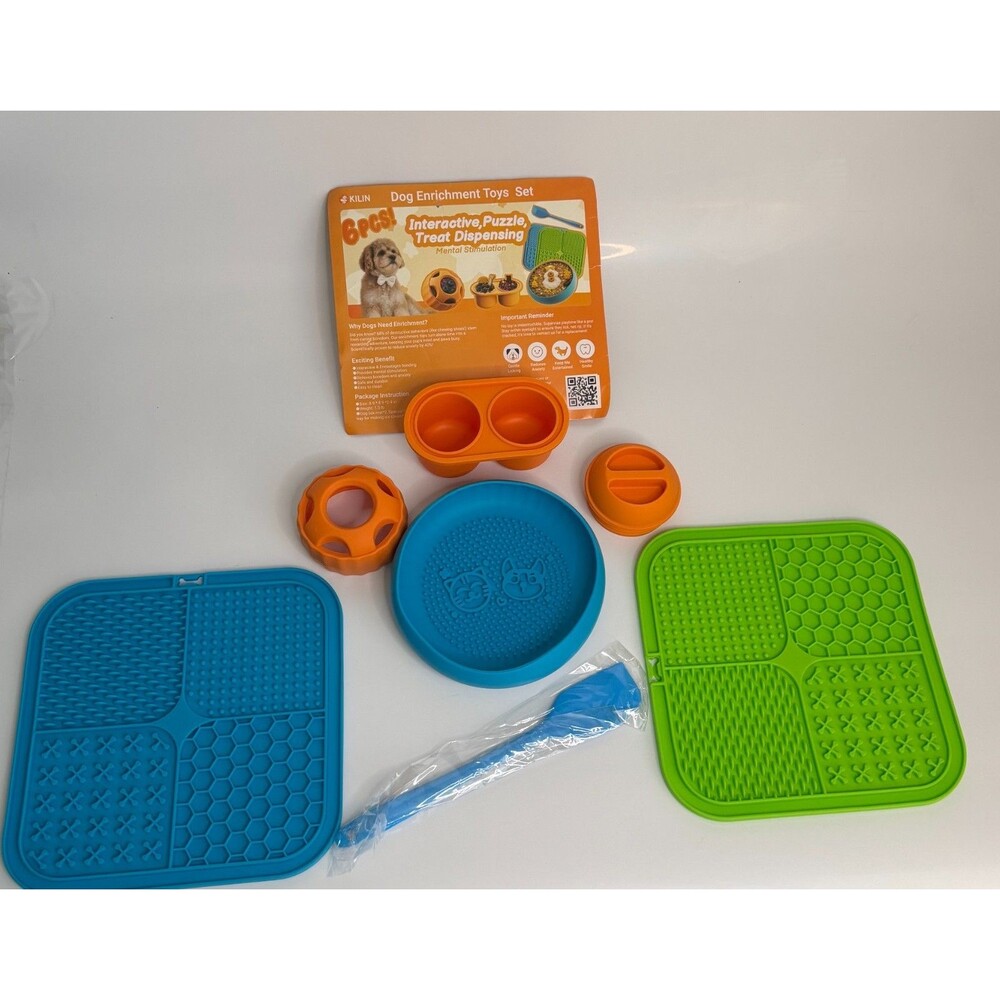 Kilin Dog Enrichment Toys Set Interactive, Puzzle, Treat Dispensing, NEW